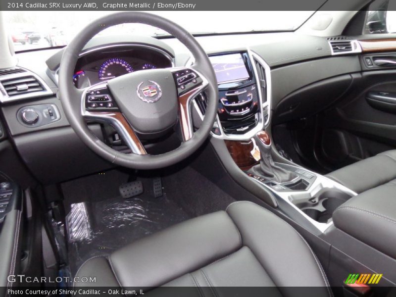 Graphite Metallic / Ebony/Ebony 2014 Cadillac SRX Luxury AWD