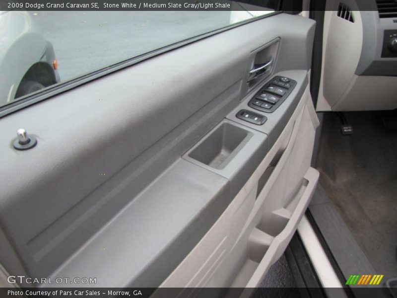 Stone White / Medium Slate Gray/Light Shale 2009 Dodge Grand Caravan SE