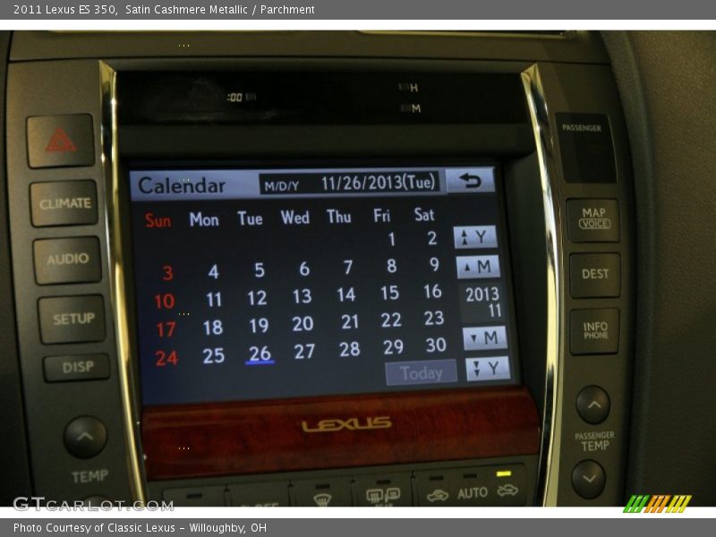 Satin Cashmere Metallic / Parchment 2011 Lexus ES 350