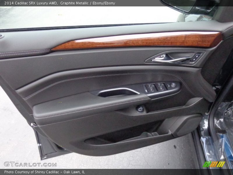 Graphite Metallic / Ebony/Ebony 2014 Cadillac SRX Luxury AWD