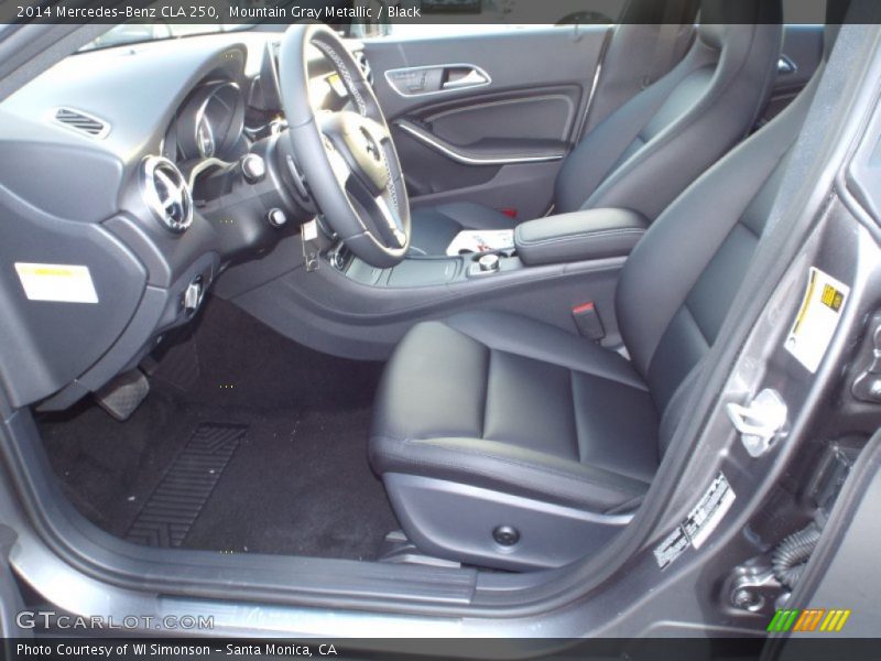 Mountain Gray Metallic / Black 2014 Mercedes-Benz CLA 250