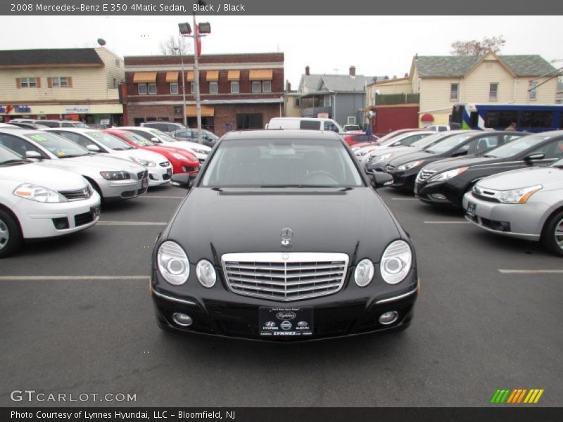 Black / Black 2008 Mercedes-Benz E 350 4Matic Sedan