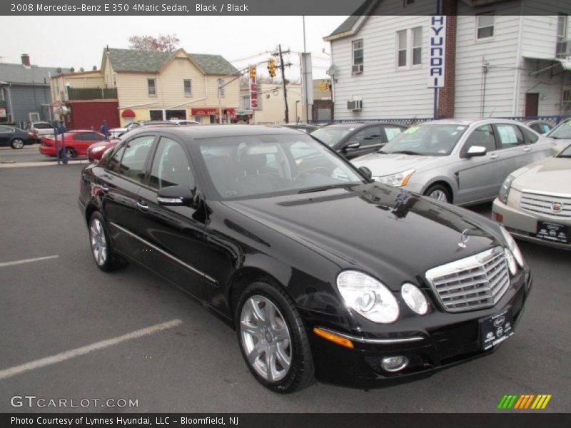 Black / Black 2008 Mercedes-Benz E 350 4Matic Sedan
