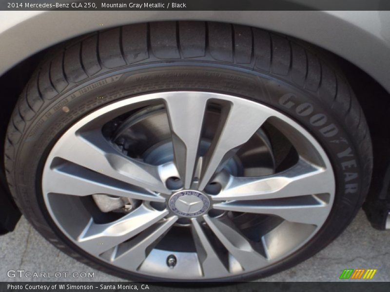 Mountain Gray Metallic / Black 2014 Mercedes-Benz CLA 250