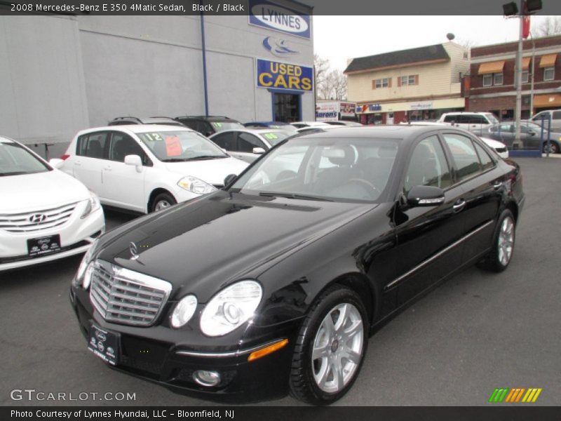 Black / Black 2008 Mercedes-Benz E 350 4Matic Sedan