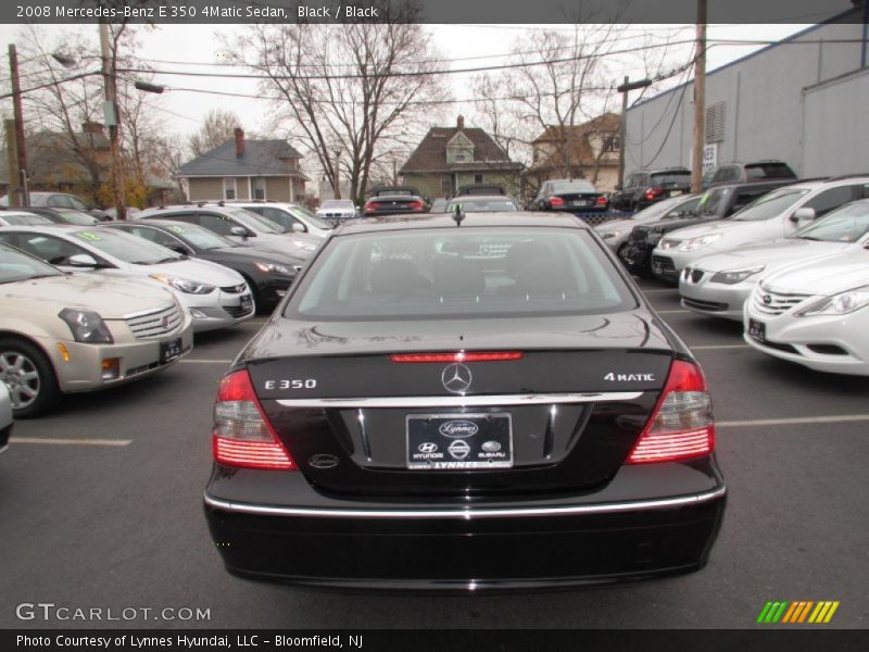 Black / Black 2008 Mercedes-Benz E 350 4Matic Sedan