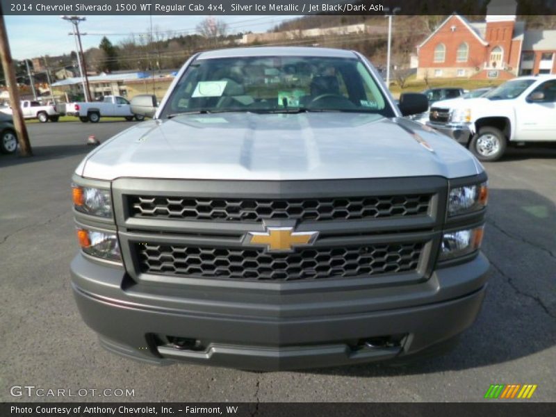 Silver Ice Metallic / Jet Black/Dark Ash 2014 Chevrolet Silverado 1500 WT Regular Cab 4x4