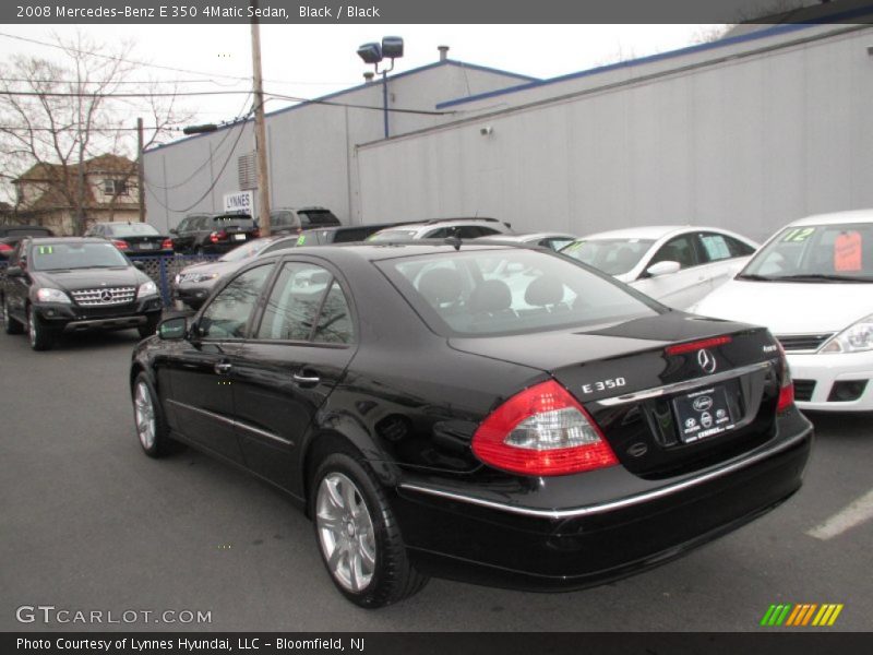 Black / Black 2008 Mercedes-Benz E 350 4Matic Sedan
