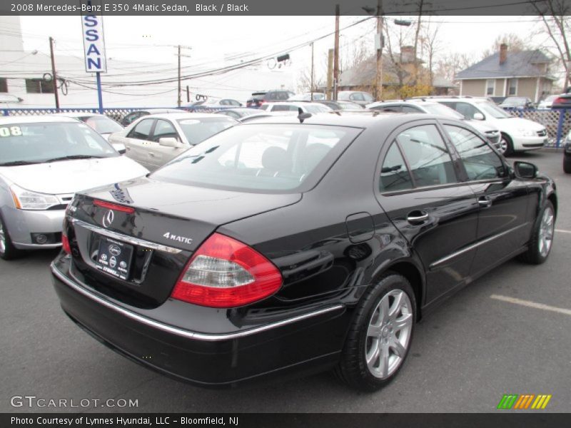 Black / Black 2008 Mercedes-Benz E 350 4Matic Sedan