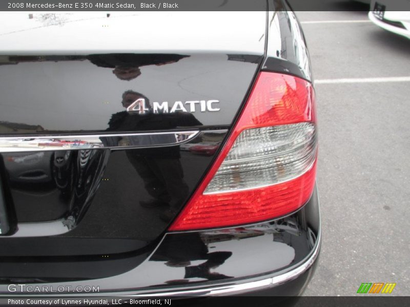 Black / Black 2008 Mercedes-Benz E 350 4Matic Sedan