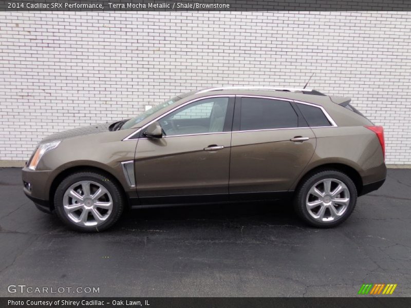 Terra Mocha Metallic / Shale/Brownstone 2014 Cadillac SRX Performance