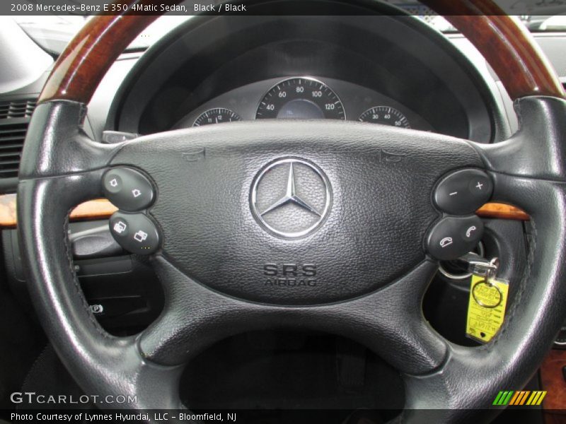 Black / Black 2008 Mercedes-Benz E 350 4Matic Sedan