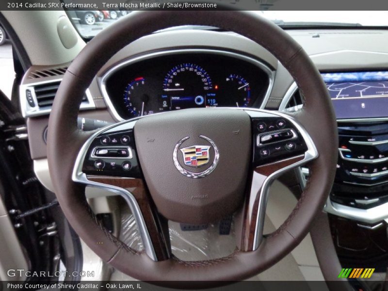 Terra Mocha Metallic / Shale/Brownstone 2014 Cadillac SRX Performance
