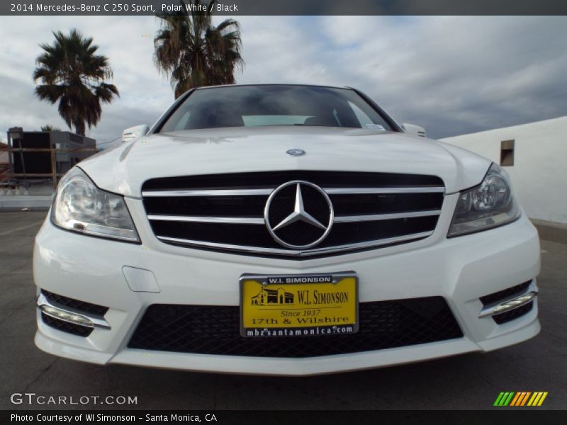 Polar White / Black 2014 Mercedes-Benz C 250 Sport