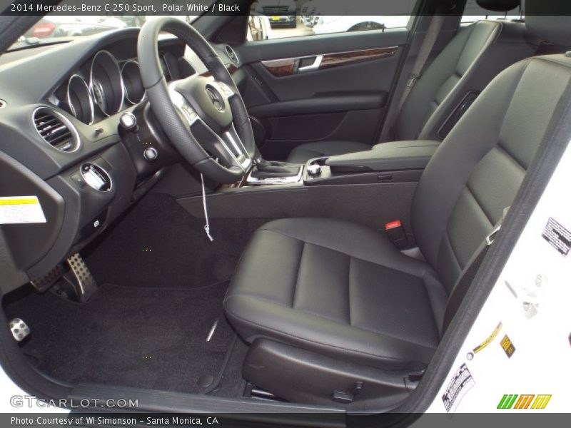 Polar White / Black 2014 Mercedes-Benz C 250 Sport
