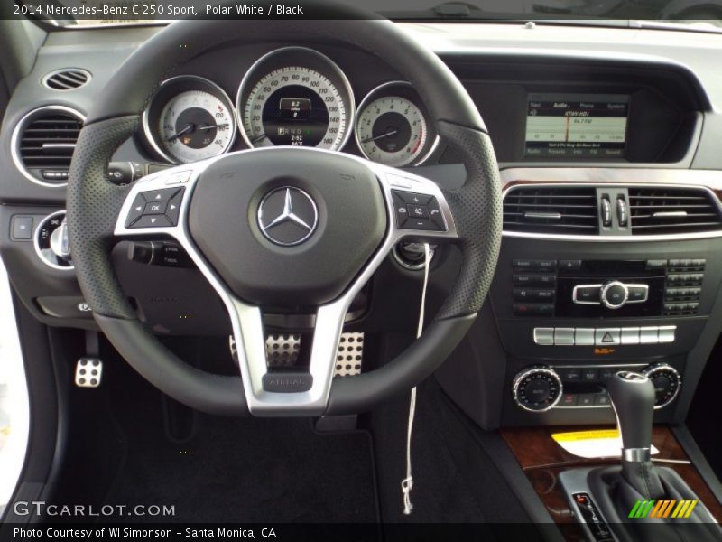 Polar White / Black 2014 Mercedes-Benz C 250 Sport