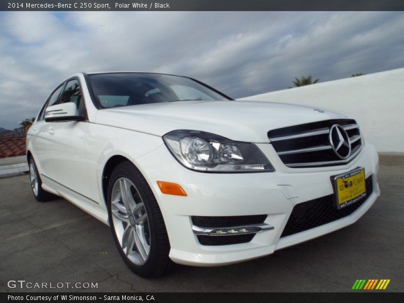 Polar White / Black 2014 Mercedes-Benz C 250 Sport