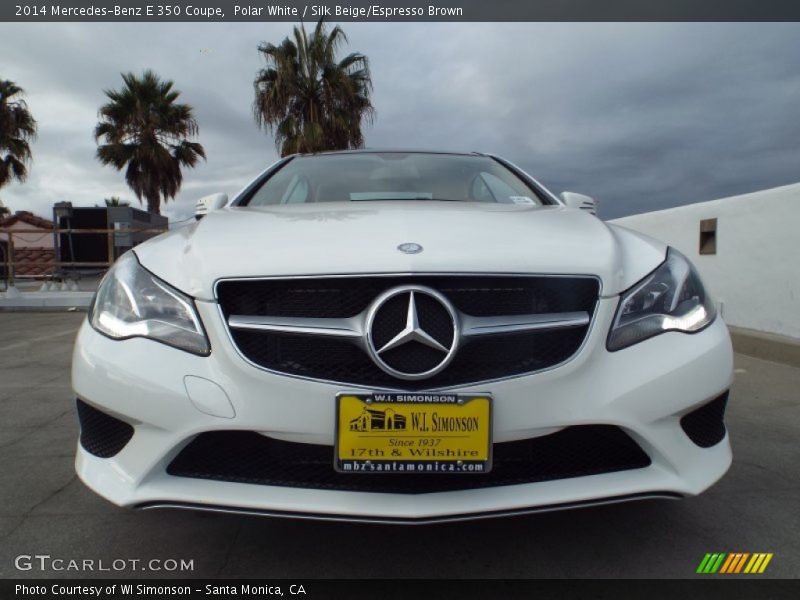 Polar White / Silk Beige/Espresso Brown 2014 Mercedes-Benz E 350 Coupe