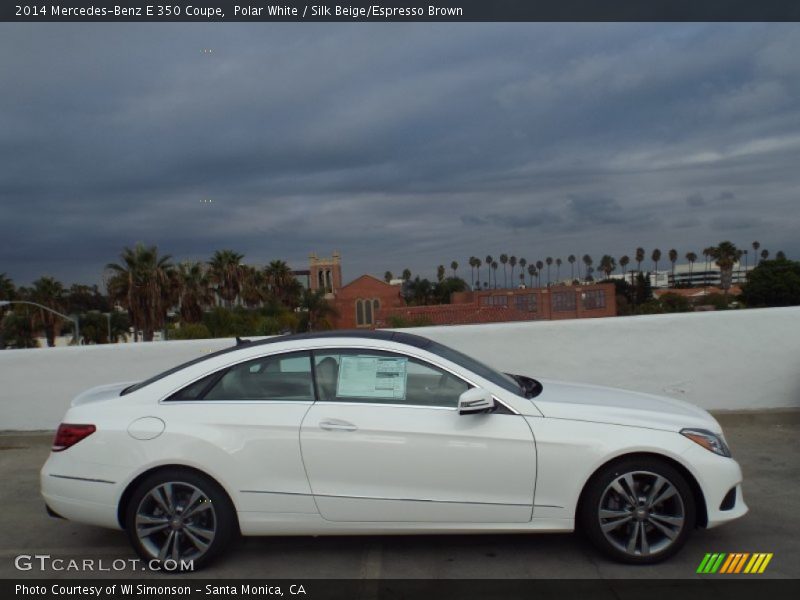 Polar White / Silk Beige/Espresso Brown 2014 Mercedes-Benz E 350 Coupe