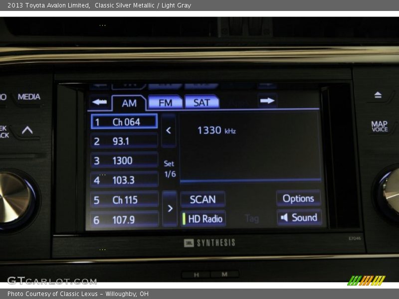 Classic Silver Metallic / Light Gray 2013 Toyota Avalon Limited