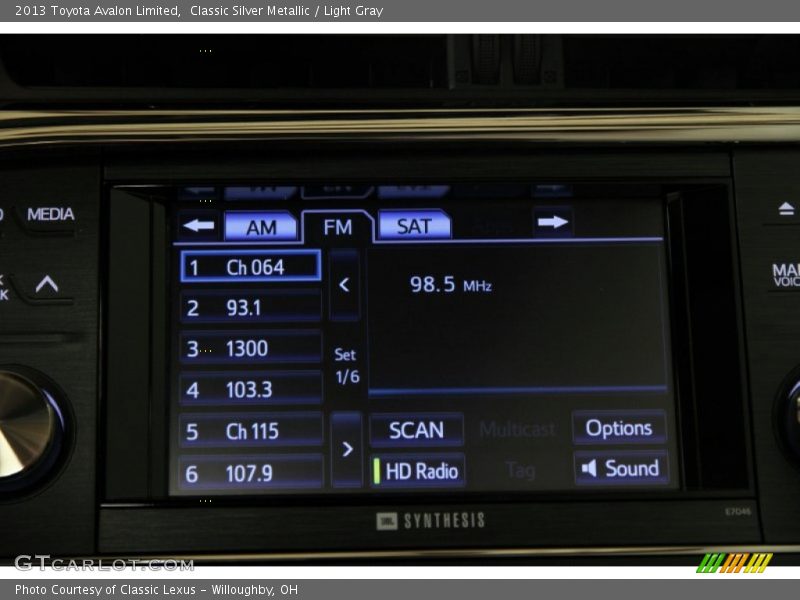 Classic Silver Metallic / Light Gray 2013 Toyota Avalon Limited