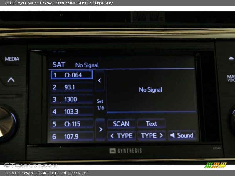 Classic Silver Metallic / Light Gray 2013 Toyota Avalon Limited