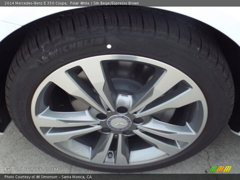 Polar White / Silk Beige/Espresso Brown 2014 Mercedes-Benz E 350 Coupe