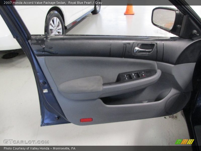 Royal Blue Pearl / Gray 2007 Honda Accord Value Package Sedan