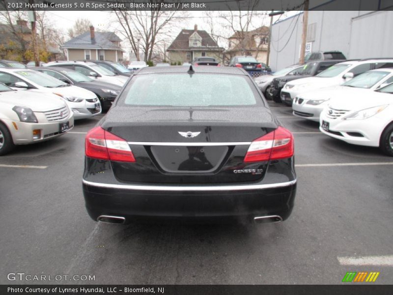 Black Noir Pearl / Jet Black 2012 Hyundai Genesis 5.0 R Spec Sedan