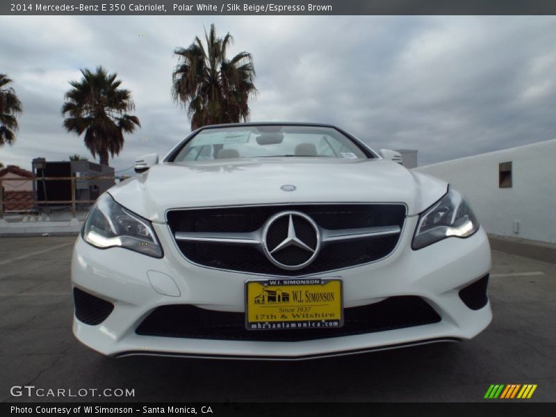 Polar White / Silk Beige/Espresso Brown 2014 Mercedes-Benz E 350 Cabriolet