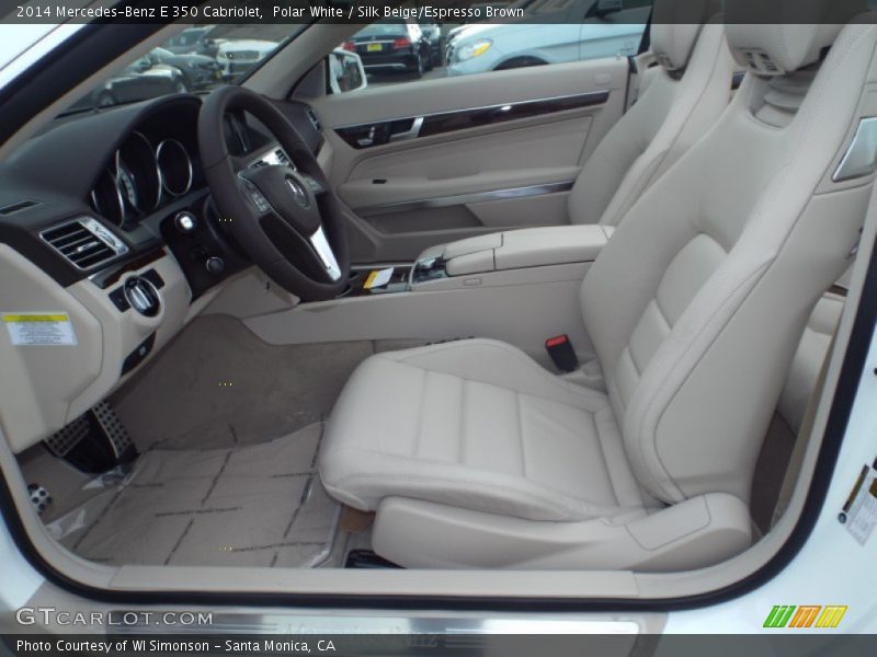 Polar White / Silk Beige/Espresso Brown 2014 Mercedes-Benz E 350 Cabriolet