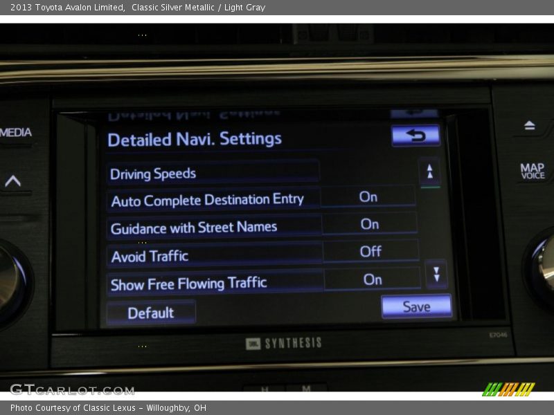 Classic Silver Metallic / Light Gray 2013 Toyota Avalon Limited