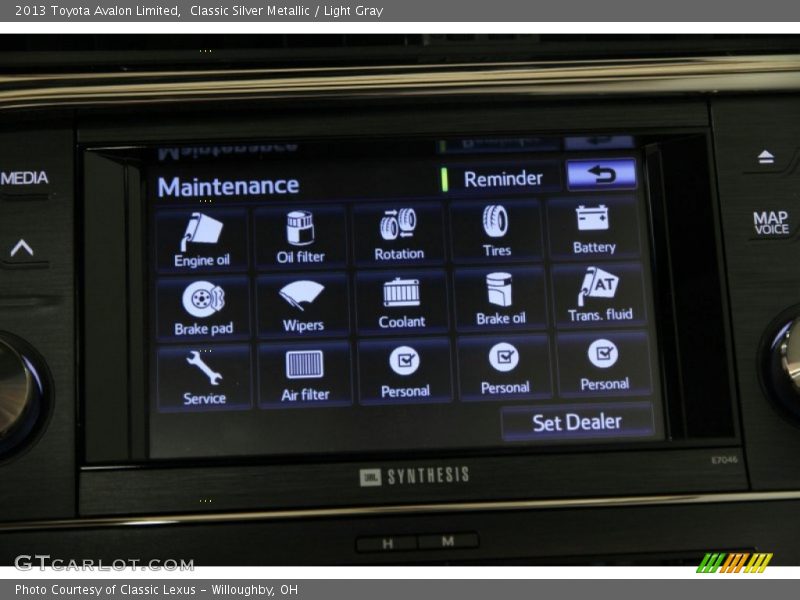 Classic Silver Metallic / Light Gray 2013 Toyota Avalon Limited