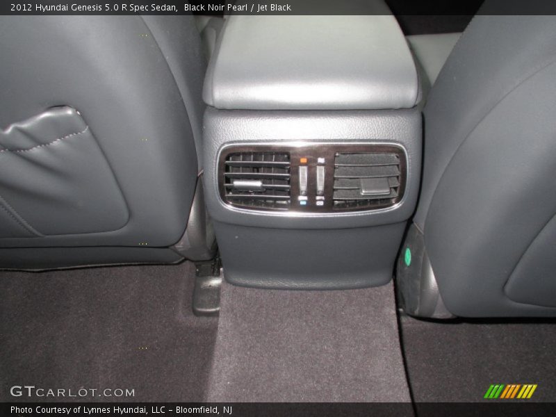 Black Noir Pearl / Jet Black 2012 Hyundai Genesis 5.0 R Spec Sedan
