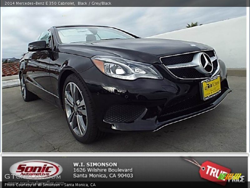 Black / Grey/Black 2014 Mercedes-Benz E 350 Cabriolet