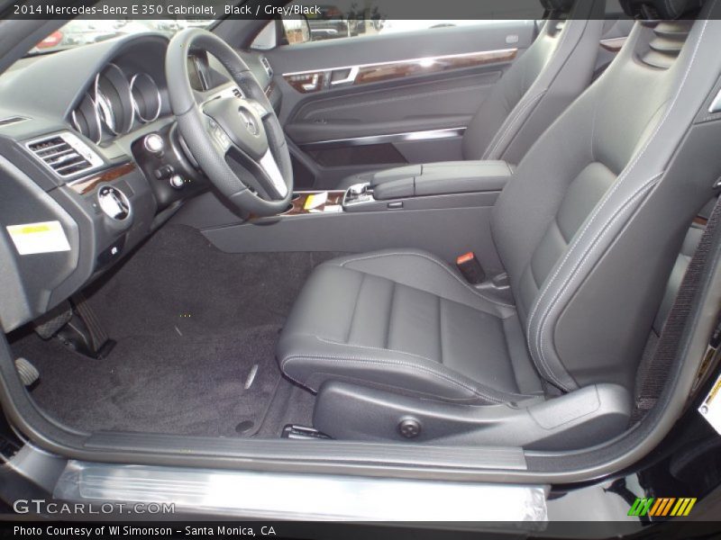 Black / Grey/Black 2014 Mercedes-Benz E 350 Cabriolet