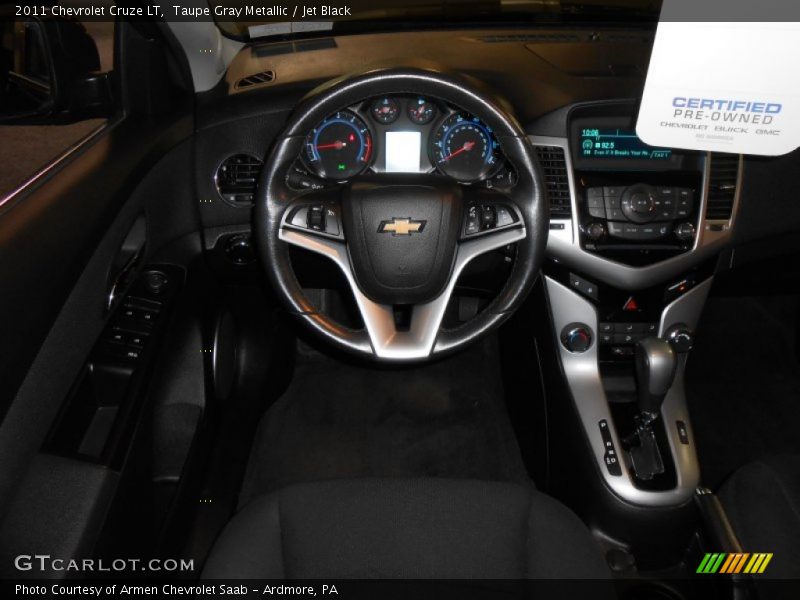 Taupe Gray Metallic / Jet Black 2011 Chevrolet Cruze LT