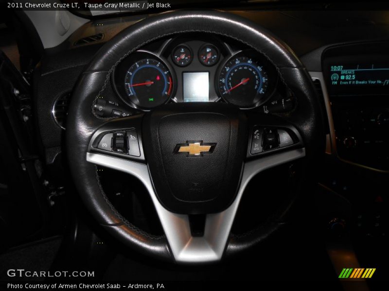 Taupe Gray Metallic / Jet Black 2011 Chevrolet Cruze LT