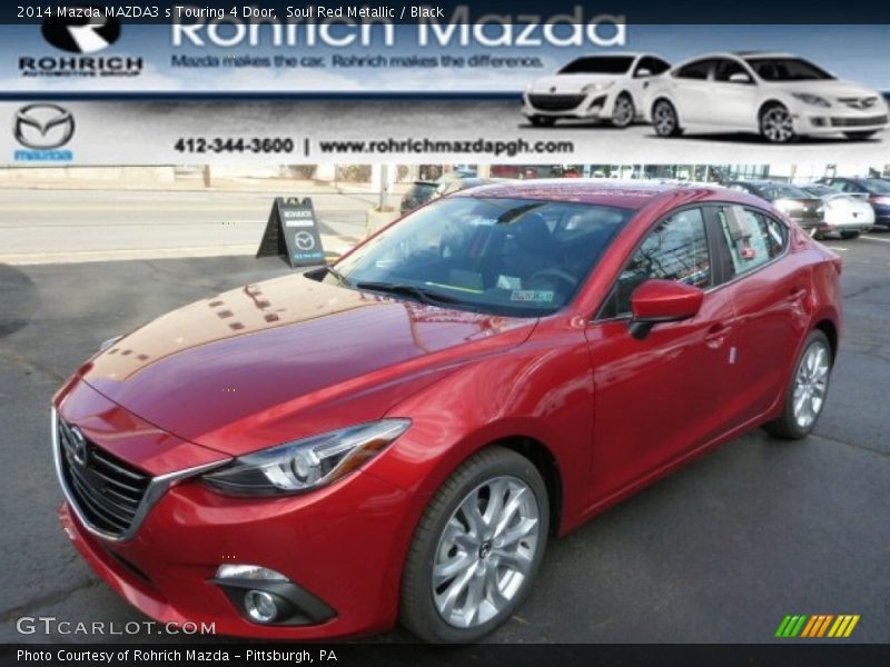 Soul Red Metallic / Black 2014 Mazda MAZDA3 s Touring 4 Door