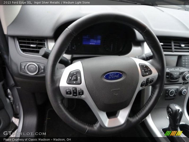 Ingot Silver Metallic / Medium Light Stone 2013 Ford Edge SEL