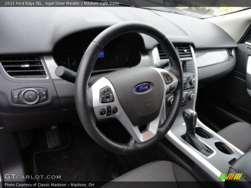 Ingot Silver Metallic / Medium Light Stone 2013 Ford Edge SEL