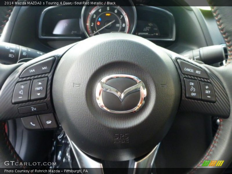 Soul Red Metallic / Black 2014 Mazda MAZDA3 s Touring 4 Door