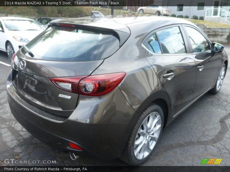 Titanium Flash Mica / Black 2014 Mazda MAZDA3 s Touring 5 Door