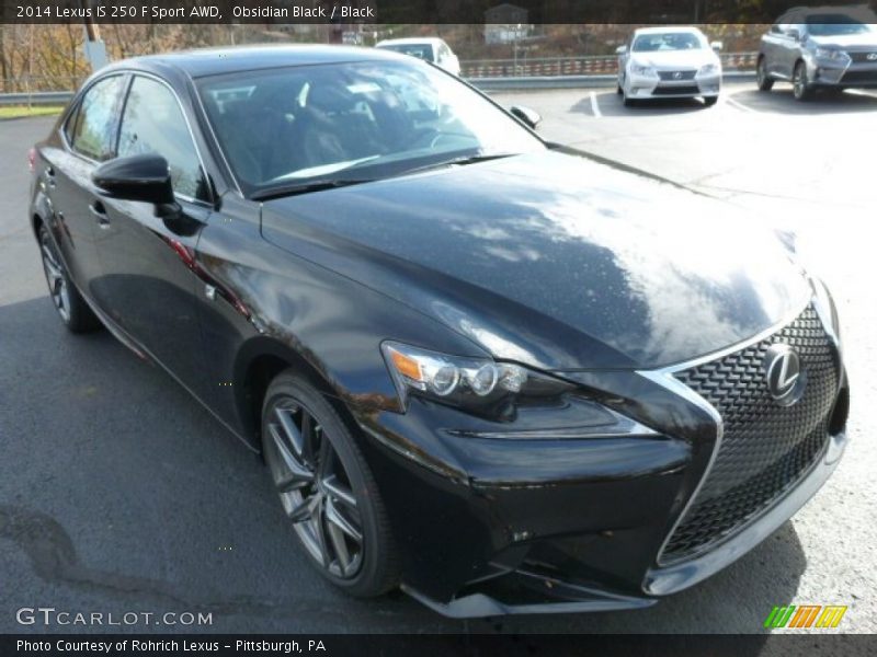 Obsidian Black / Black 2014 Lexus IS 250 F Sport AWD