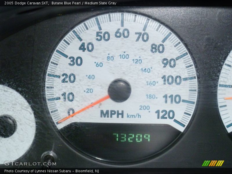 Butane Blue Pearl / Medium Slate Gray 2005 Dodge Caravan SXT