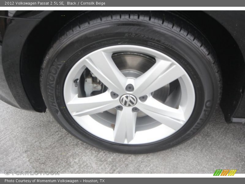 Black / Cornsilk Beige 2012 Volkswagen Passat 2.5L SE