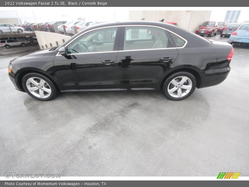 Black / Cornsilk Beige 2012 Volkswagen Passat 2.5L SE