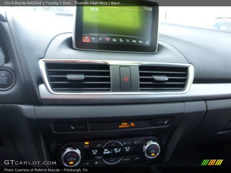 Titanium Flash Mica / Black 2014 Mazda MAZDA3 s Touring 5 Door