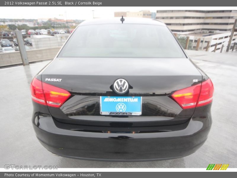 Black / Cornsilk Beige 2012 Volkswagen Passat 2.5L SE