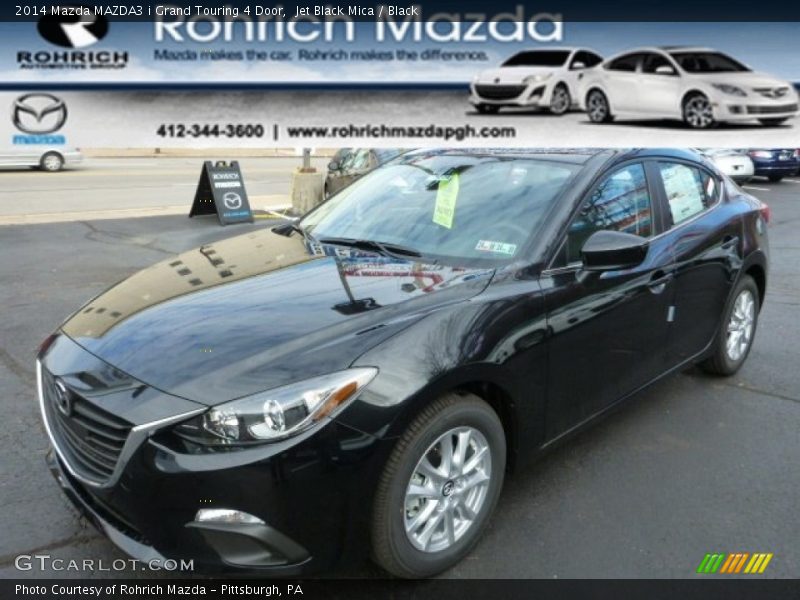 Jet Black Mica / Black 2014 Mazda MAZDA3 i Grand Touring 4 Door